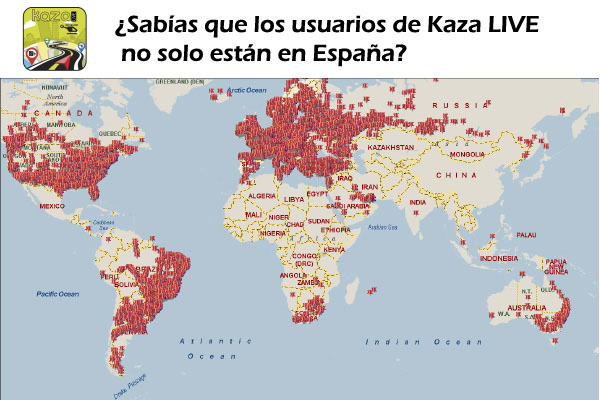 mapa usuarios Kaza